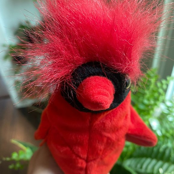 Ty Beanie Baby - Mac the Cardinal Bird - Style Number #04225 - Picture 4 of 6